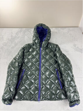 Duvetica Jacket Mens 50 EU Green Down Puffer Quilted Pure Goose New Down Green